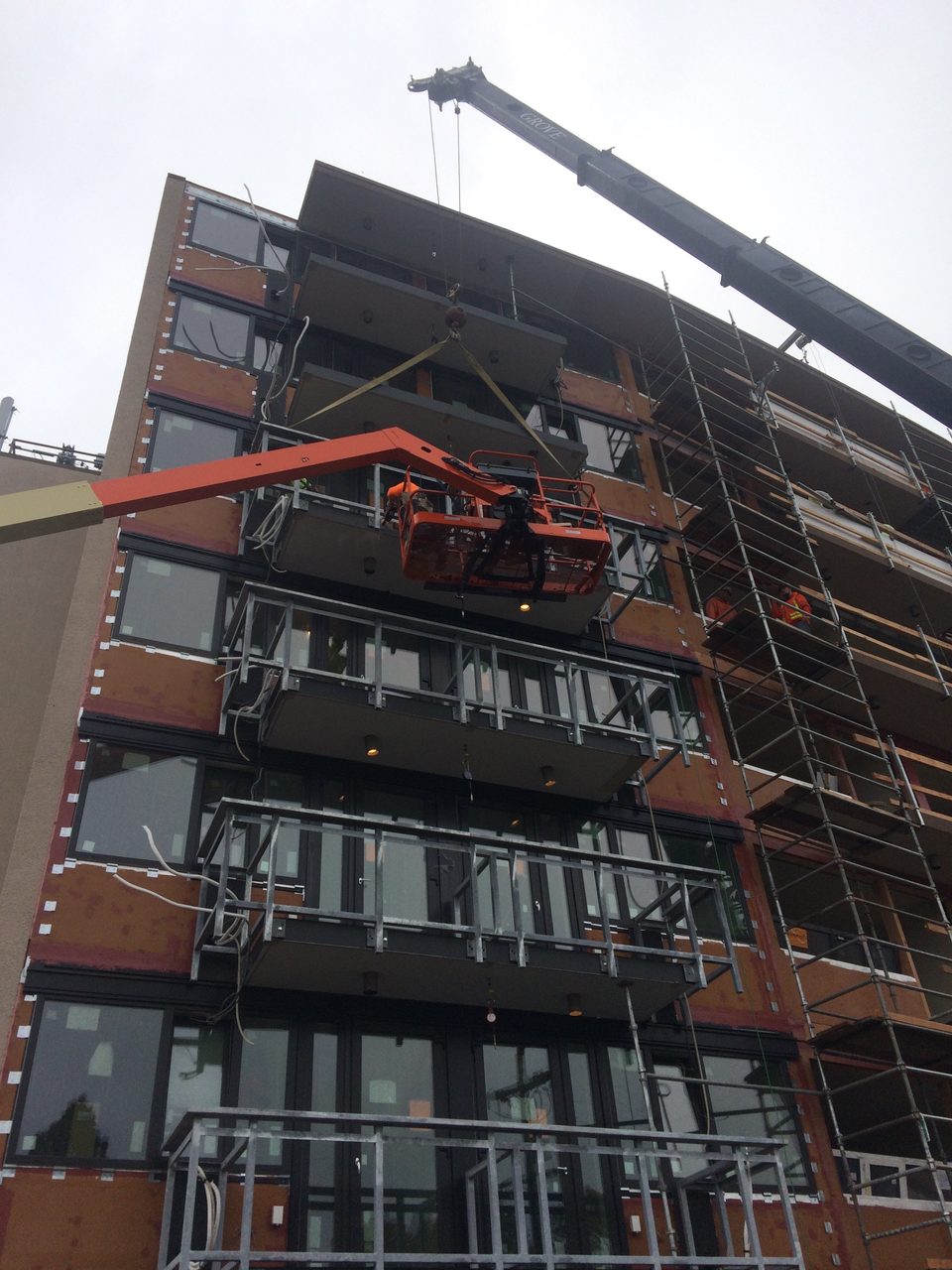 Structural steel facade